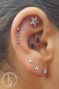 jewellary for vertical industrial piercing